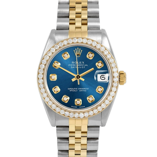 Rolex ledies watch diamond bezel